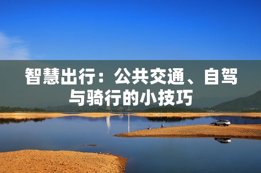 智慧出行：公共交通、自驾与骑行的小技巧