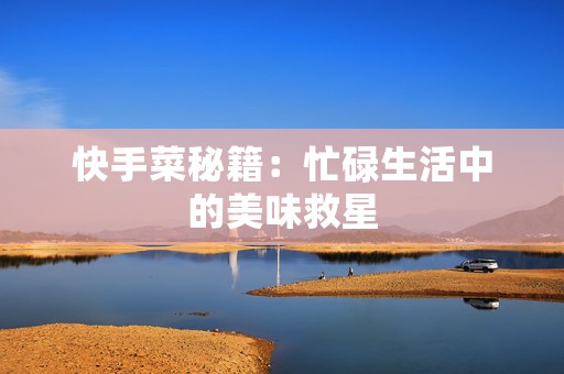 快手菜秘籍：忙碌生活中的美味救星