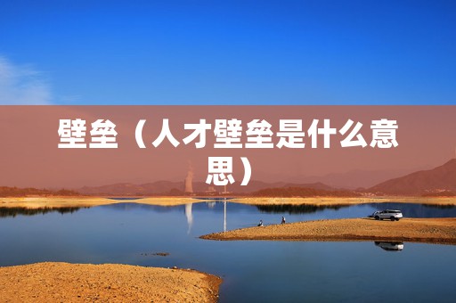 壁垒（人才壁垒是什么意思）