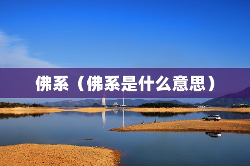 佛系（佛系是什么意思）