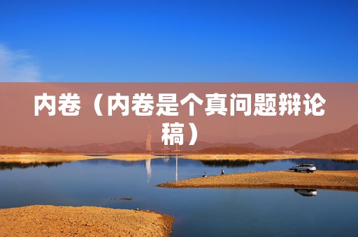 内卷（内卷是个真问题辩论稿）