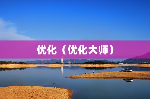 优化（优化大师）