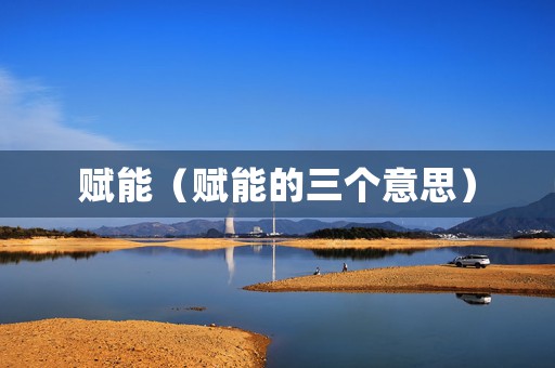 赋能（赋能的三个意思）