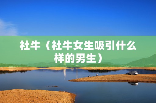 社牛（社牛女生吸引什么样的男生）