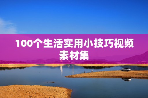 100个生活实用小技巧视频素材集
