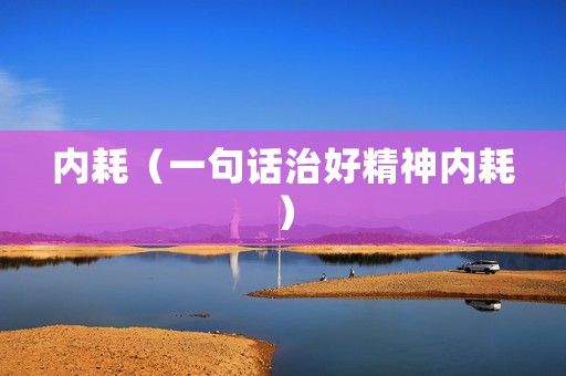 内耗（一句话治好精神内耗）