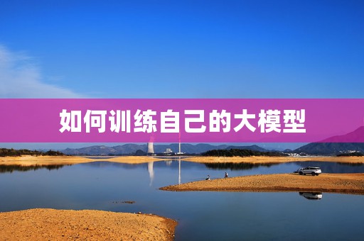 如何训练自己的大模型