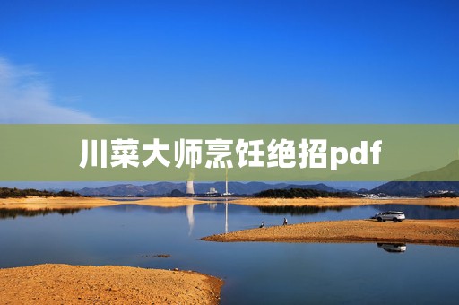 川菜大师烹饪绝招pdf