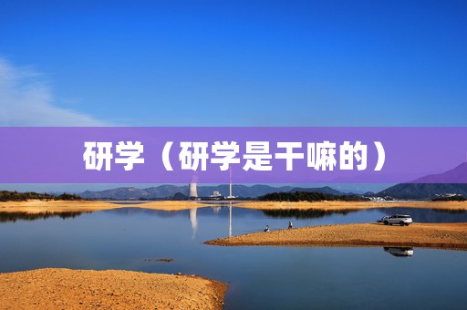 研学（研学是干嘛的）