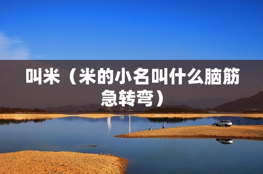 叫米（米的小名叫什么脑筋急转弯）